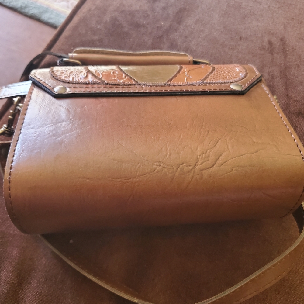 Leather handmade crossbody bag